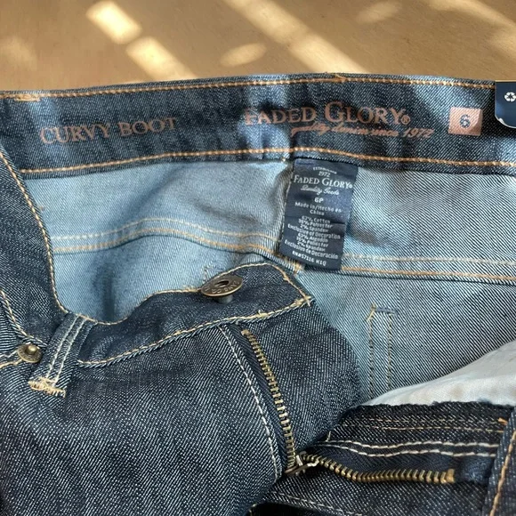 2/$15 🍀NWTS Faded Glory Jeans 6p see pictures make a bundle & send your offer - Picture 7 of 7